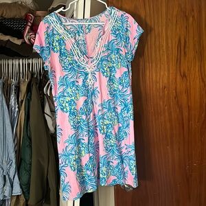 VGUC Lilly Pulitzer Brewster Dress in Pelican Pink Beat the Heat